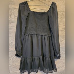 Black, Tiered Dress. 🌟aritzia dupe🌟